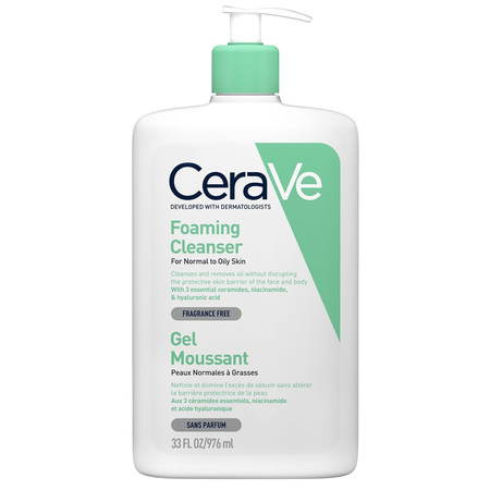 Cerave Gel de curatare spumant pentru piele normal-grasa 976 ml