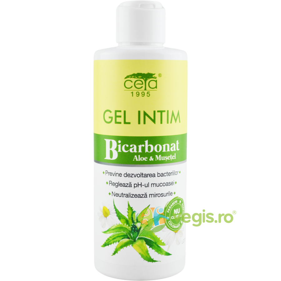 Gel intim cu bicarbonat, aloe si musetel 200ml (flacon cu pompita) Ceta Sibiu