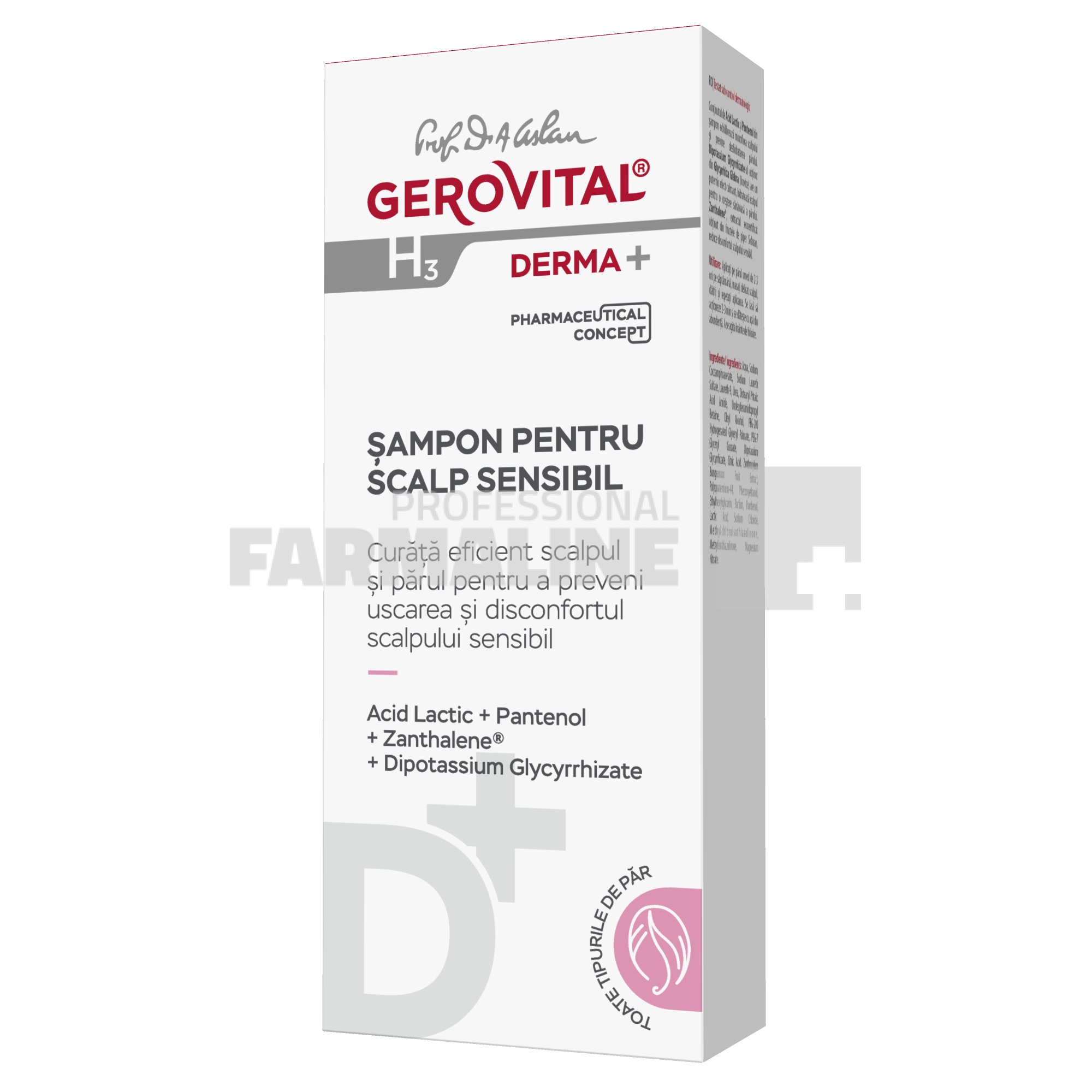 Gerovital H3 Derma+ Sampon pentru scalp sensibil 200 ml