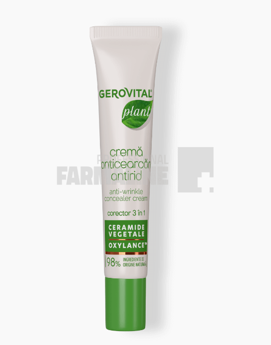 Gerovital Plant Crema anticearcan antirid cu ceramide vegetale/oxylance corector 3 in 1 15 ml