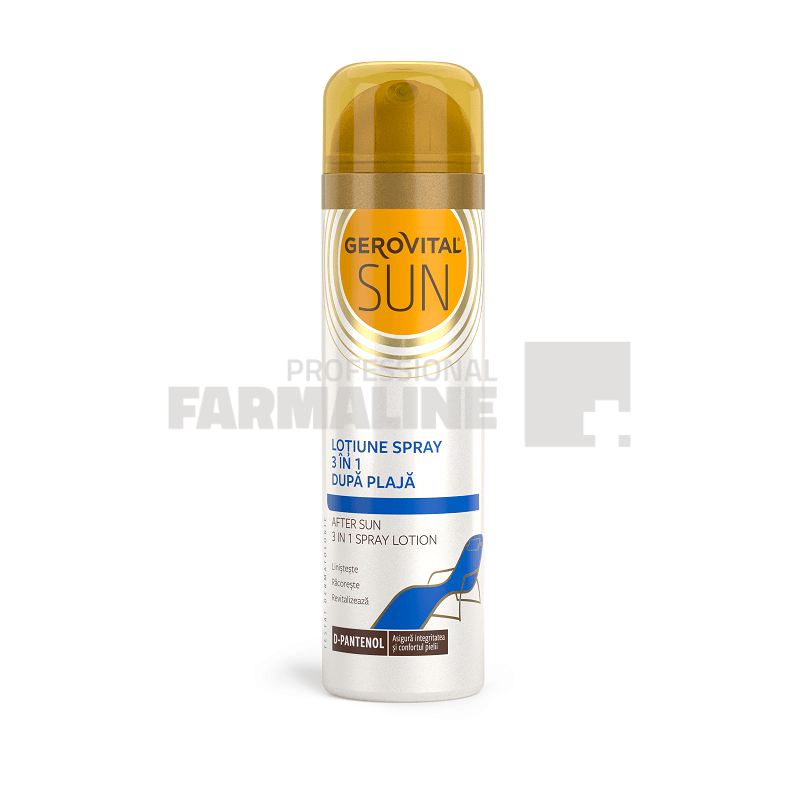 Gerovital Sun Lotiune spray 3 in 1 dupa plaja 150 ml