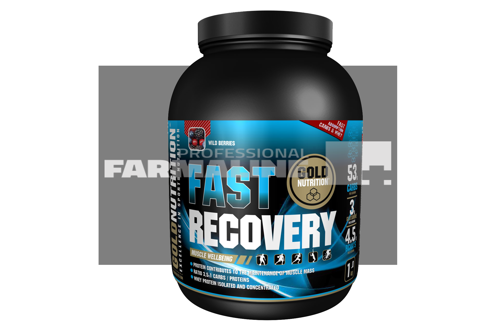 Gold Nutrition Fast Recovery fructe de padure 1000 g