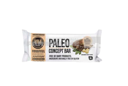 Gold Nutrition Paleo Bar alune de padure si cacao 50 g
