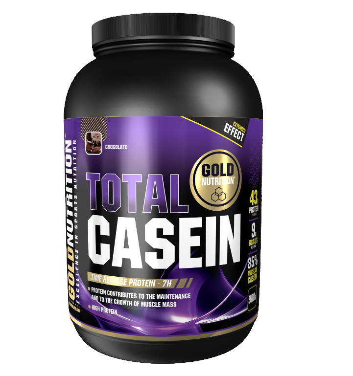 Gold Nutrition Total Casein cu aroma de ciocolata 900 G