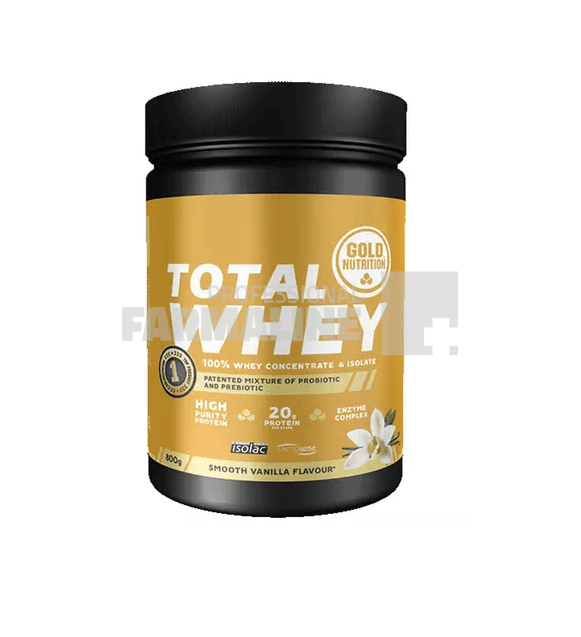 Gold Nutrition Total Whey Pudra proteica cu aroma de vanilie 800 g