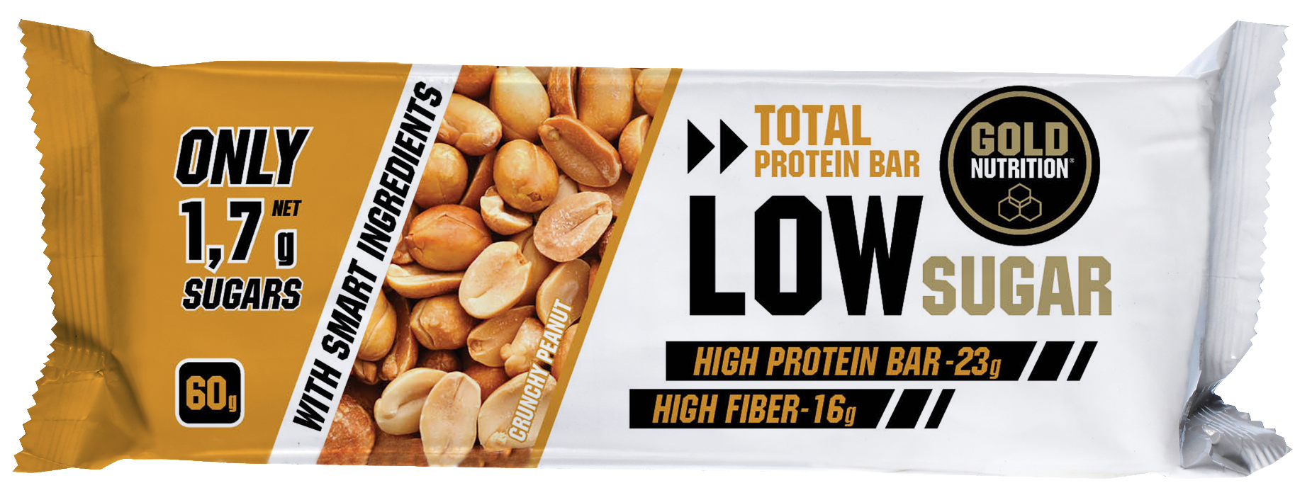 Gold Nutrition Protein bar low sugar alune 60 gr