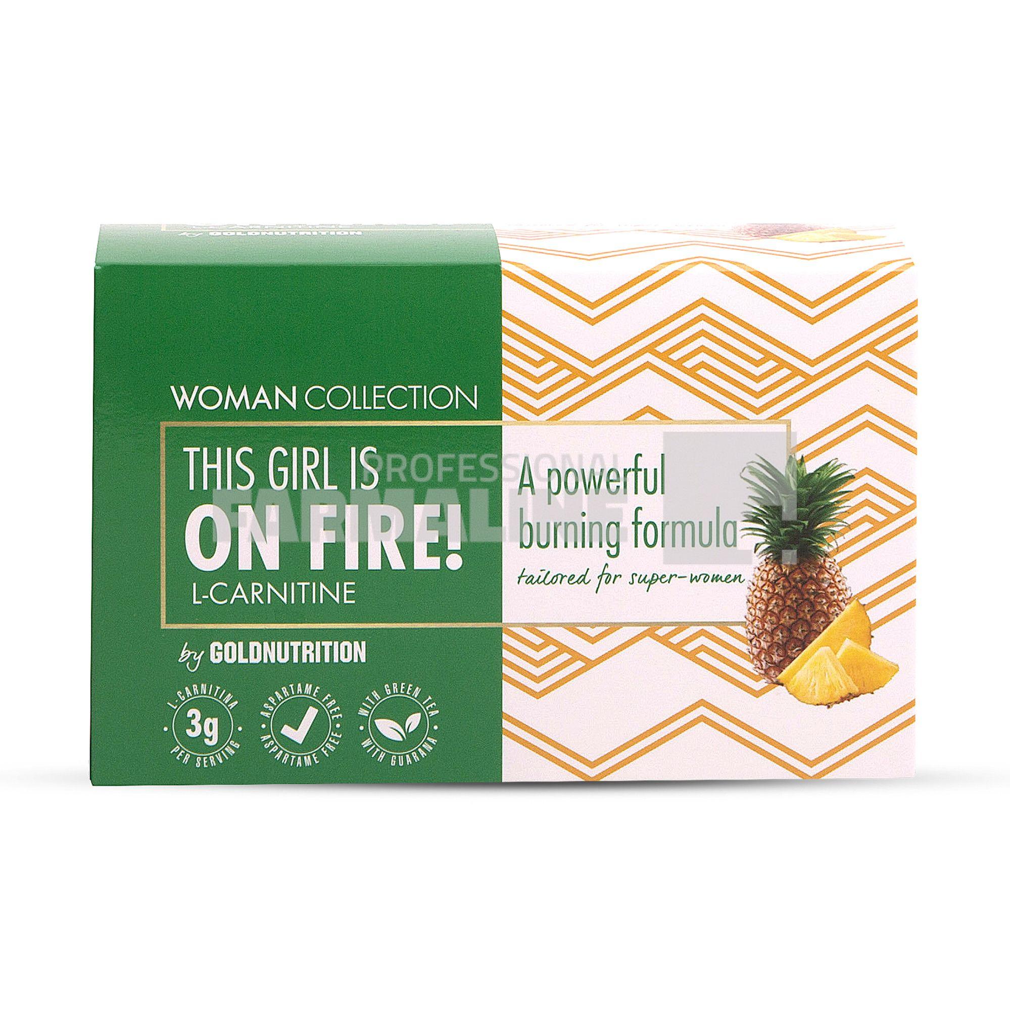 Gold Nutrition Woman Collection On fire L-carnitina ananas 15 doze