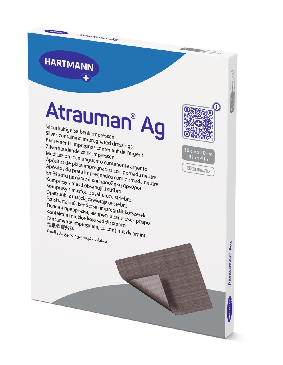 cicatridina unguent Hartmann Atrauman AG Pansament 10 cm x 10 cm 10 bucati