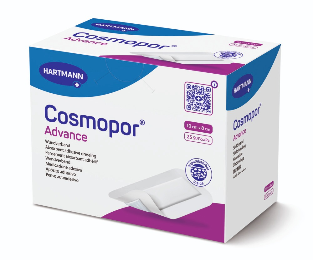 Hartmann Cosmopor Advance Plasture 10 cm x 8 cm 25 bucati