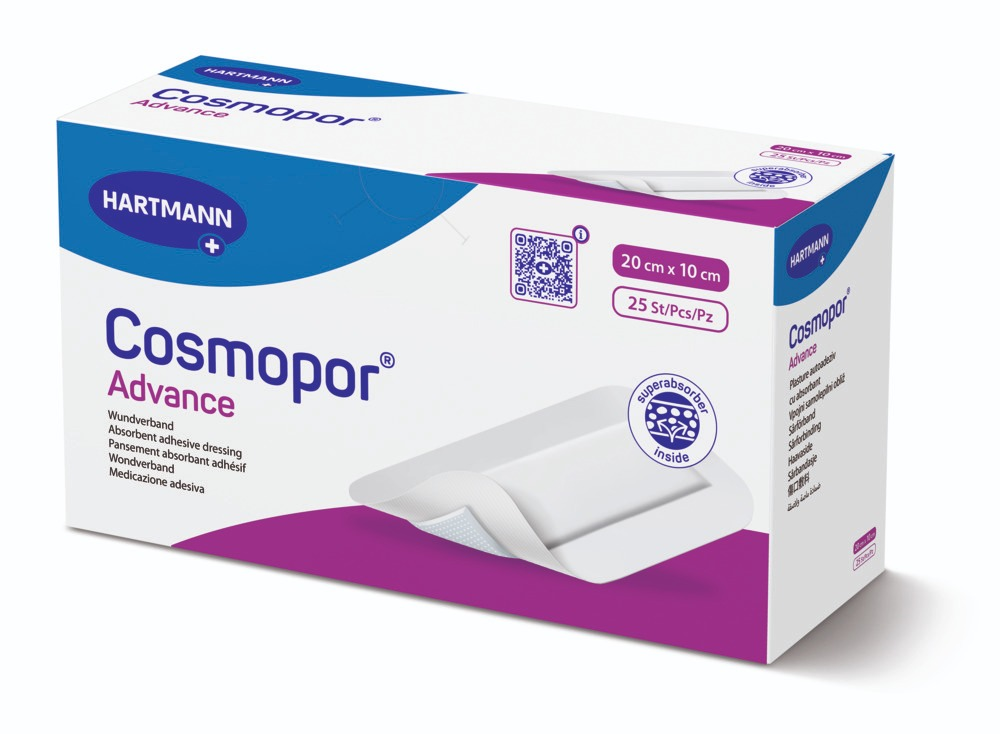 Hartmann Cosmopor Advance Plasture 20 cm x 10 cm 25 bucati