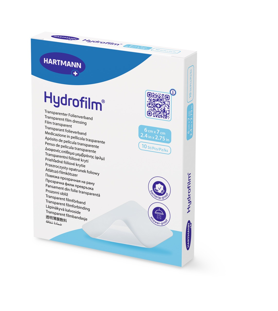 Hartmann Hydrofilm Plasture transparent 6 cm x 7 cm 10 bucati