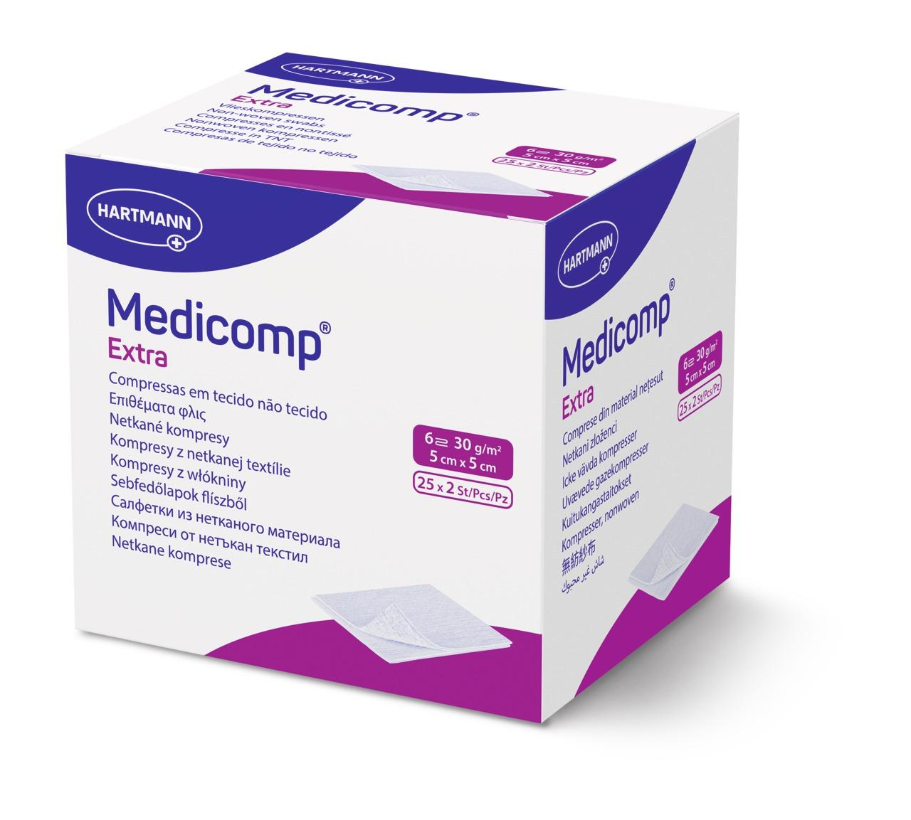 Hartmann Medicomp Comprese extra sterile 5 cm x 5 cm 25 bucati