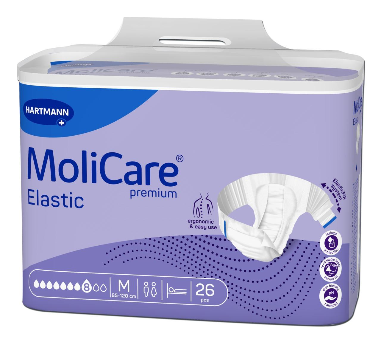 Hartmann Molicare Premium Elastic 8 picaturi Scutece incontinenta M 26 bucati