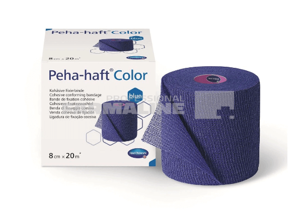 Hartmann Peha-Haft color blue bandaj fixare autoadeziv 8 cm X 20 m