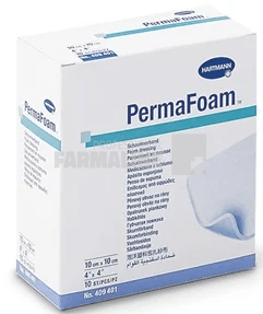 Hartmann Permafoam Classic Pansament din spuma 10 cm x 10 cm 10 bucati