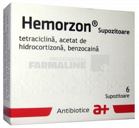 HEMORZON x 6 SUPOZ. FARA CONCENTratie ANTIBIOTICE SA