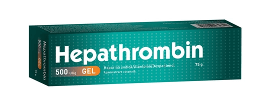 Hepathrombin 500 ui/g x 1 - 75g gel stada hemofarm s.r.l Stada Hemofarm S.R.L