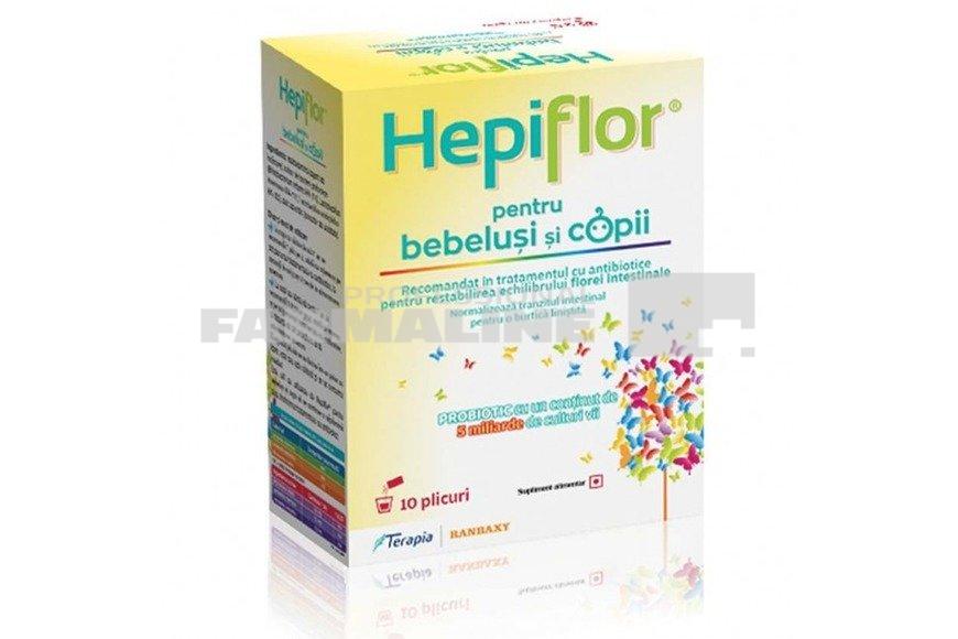 hepiflor se ia inainte sau dupa antibiotic Hepiflor Baby 10 plicuri
