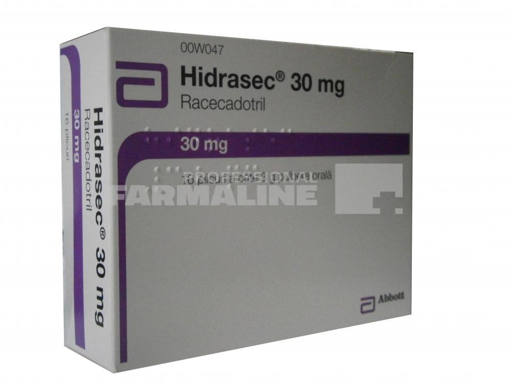 HIDRASEC 30 mg x 16 PULB. PT. SOL. ORALA 30mg LAB. FOURNIER SA - ABBOTT