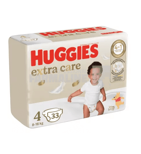 Huggies Extra Care nr. 4 (8 - 16 kg) 33 bucati