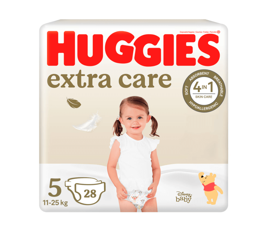 Huggies Extra Care nr. 5 (11 - 25 kg) 28 bucati