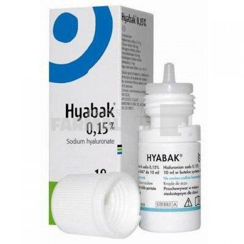 Hyabak Solutie pentru ochi 0,15% 10 ml
