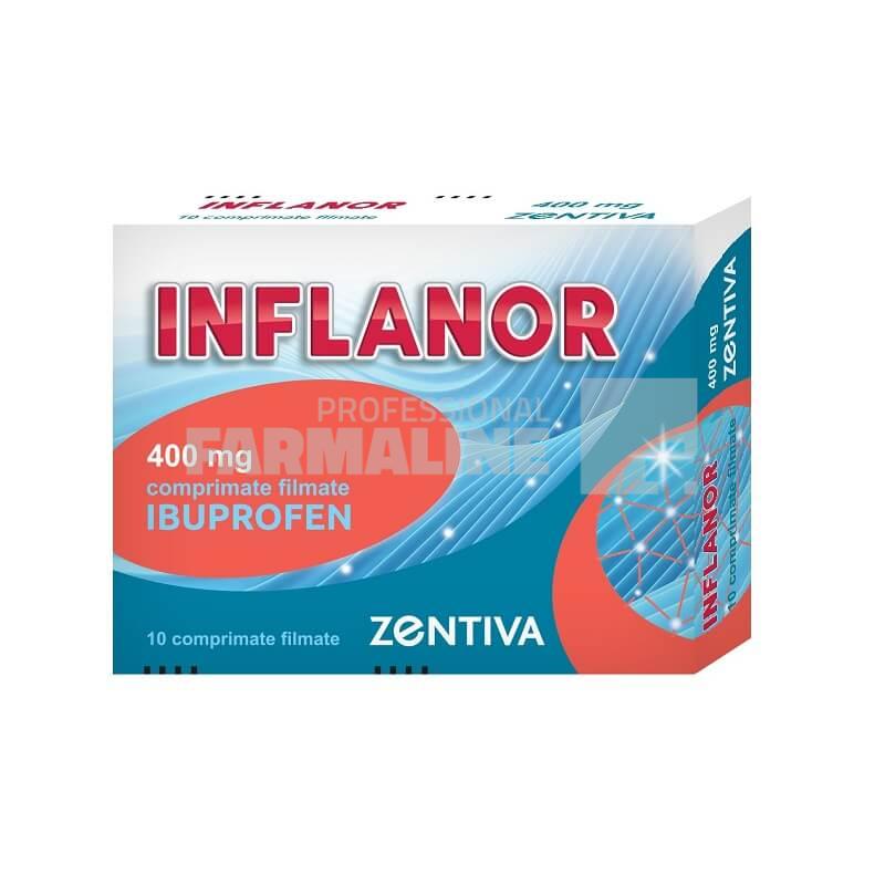 Inflanor 400 mg 10 comprimate filmate