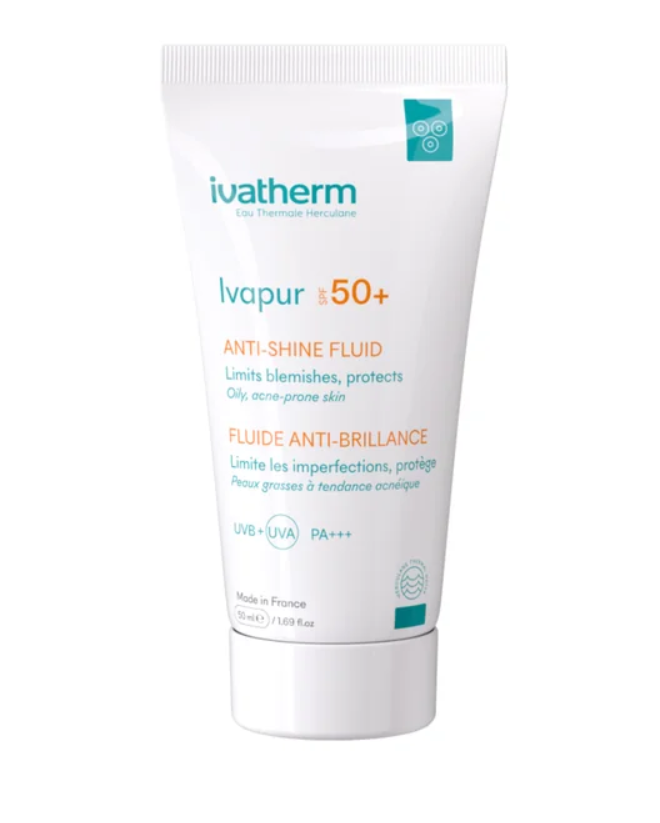 Ivapur Fluid anti-stralucire cu SPF50+ 50 ml