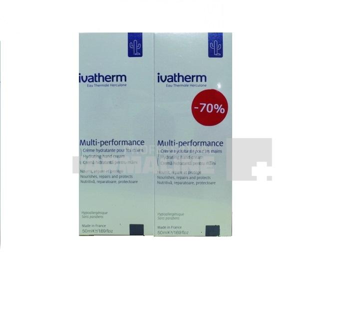 Ivatherm Multi-Performance Crema hidratanta pentru ingrijirea mainilor  1+1 -70% 50 ml
