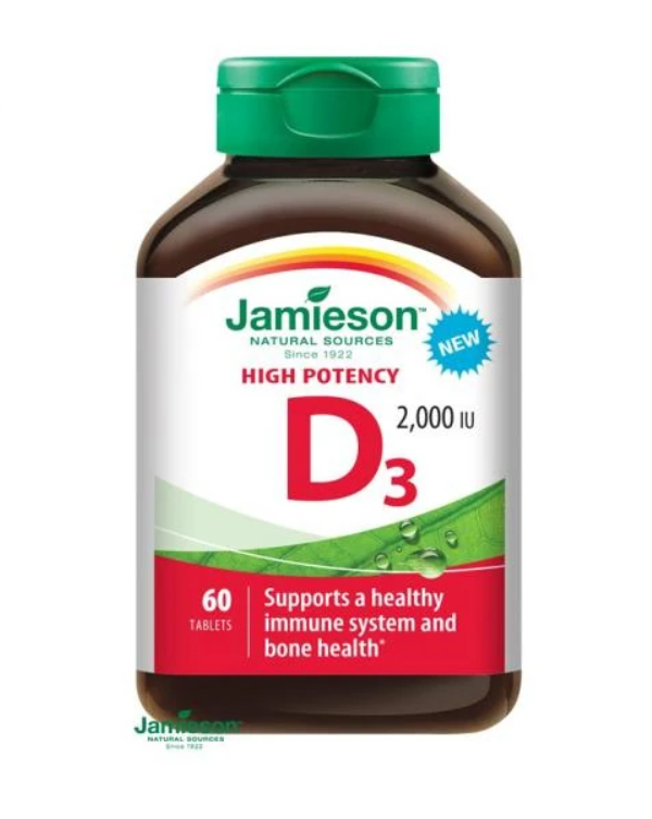 Jamieson Vitamina D3 2000UI 60 tablete