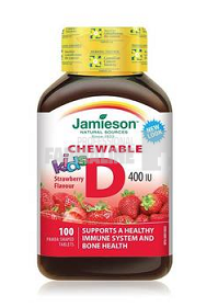 Jamieson Vitamina D3 400UI 100 tablete masticabile