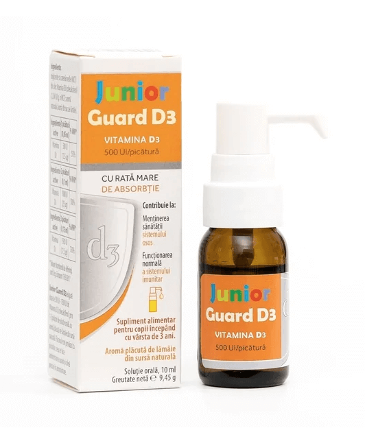 Junior Guard Vitamina D3 500UI picaturi 10 ml