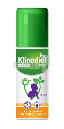 Klinodiol copii - spray repelent cu eucalipt ant-tantari si capuse 100 ml