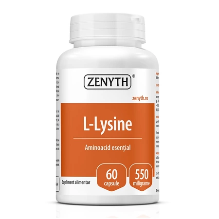 L - Lysine 550mg X 60 caps. Zenyth