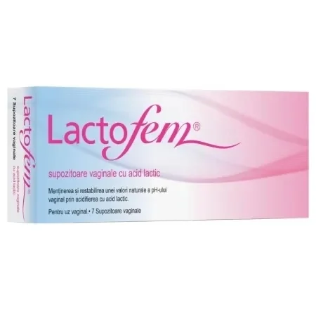 Pret Bun Lactofem Supozitoare vaginale cu acid lactic 7 buc. - Ieftin Igiena intima ANTON HUBNER