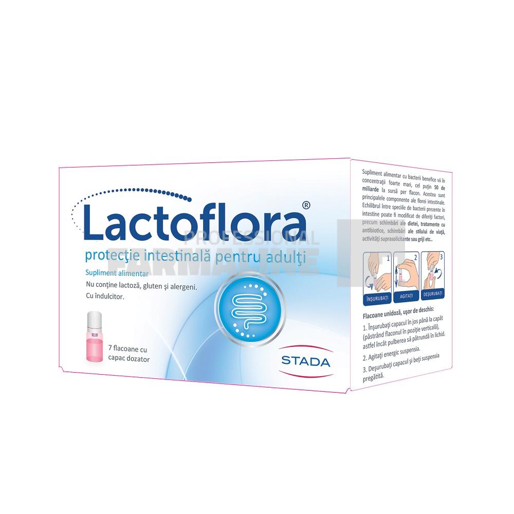 in cat timp se reface flora intestinala Lactoflora protectie intestinala 7fiole 7ml