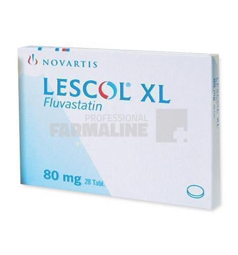 LESCOL XL 80 mg X 28