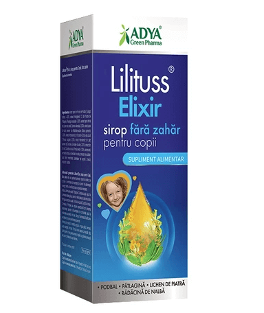 Lilituss Elixir Sirop fara zahar pentru copii 180 ml