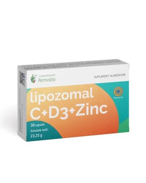 Lipozomal C + D3 + Zinc 30 capsule Laboratoarele Remedia