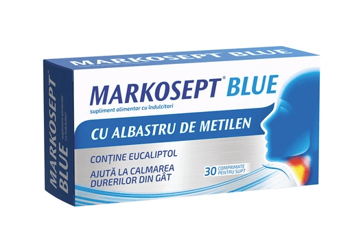 Markosept Blue 30 comprimate pentru supt