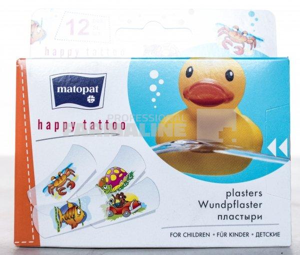 Matopat Plasturi pentru copii Happy Tattoo 12 bucati