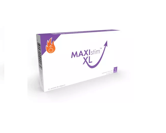 Maxistim XL cu aroma de capsuni 5 plicuri