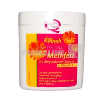 Melkfett  Alpifresh Crema grasa emolienta cu Galbenele si Vitamina E 250 ml