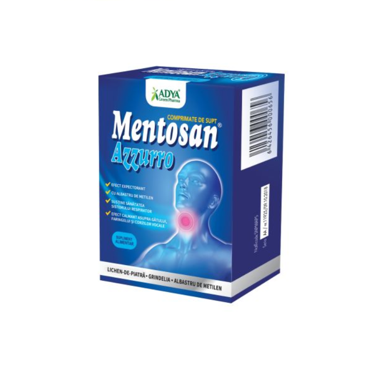 Mentosan Azzuro 21 comprimate