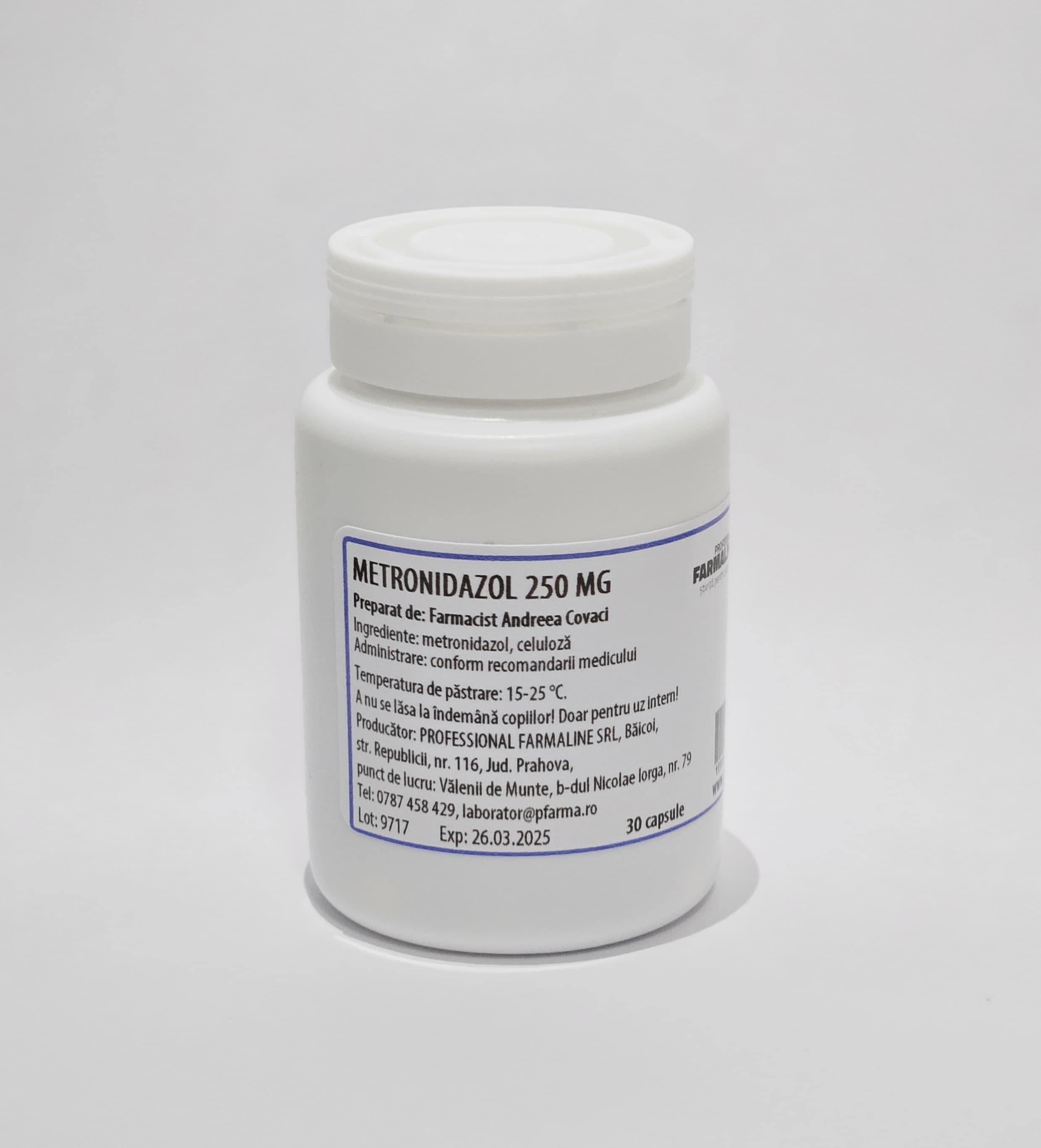 Metronidazol 250 mg 30 capsule