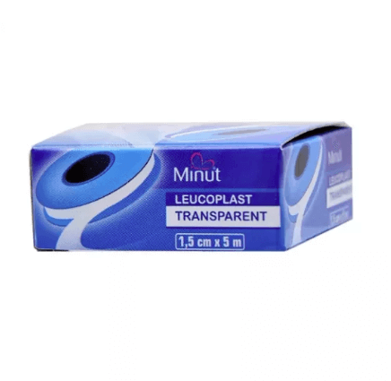 MinutPlast Leucoplast transparent 1,5 cm x 5 m