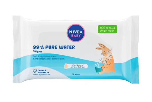 Nivea Baby Pure Water Servetele umede 57 bucati