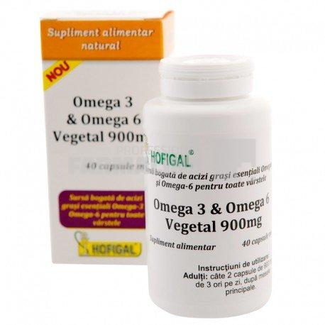 Omega 3 & Omega 6 Vegetal 900 mg 40 capsule
