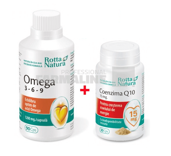 Omega 3-6-9 90 capsule + Coenzima Q10 30 capsule