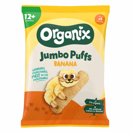 Organix Baghete ecologice (BIO) din porumb ovaz cu banana 12+ luni 25gr.